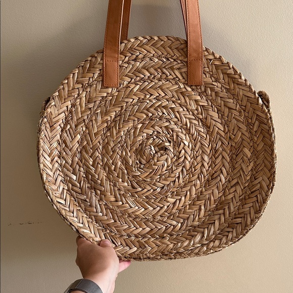 French market circular basket bag - Picture 1 of 4
